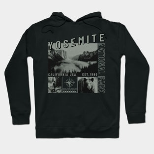 Yosemite National Park in brutal style Hoodie